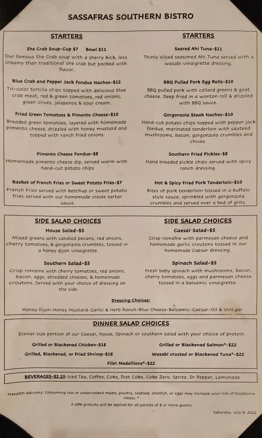 Menu 1