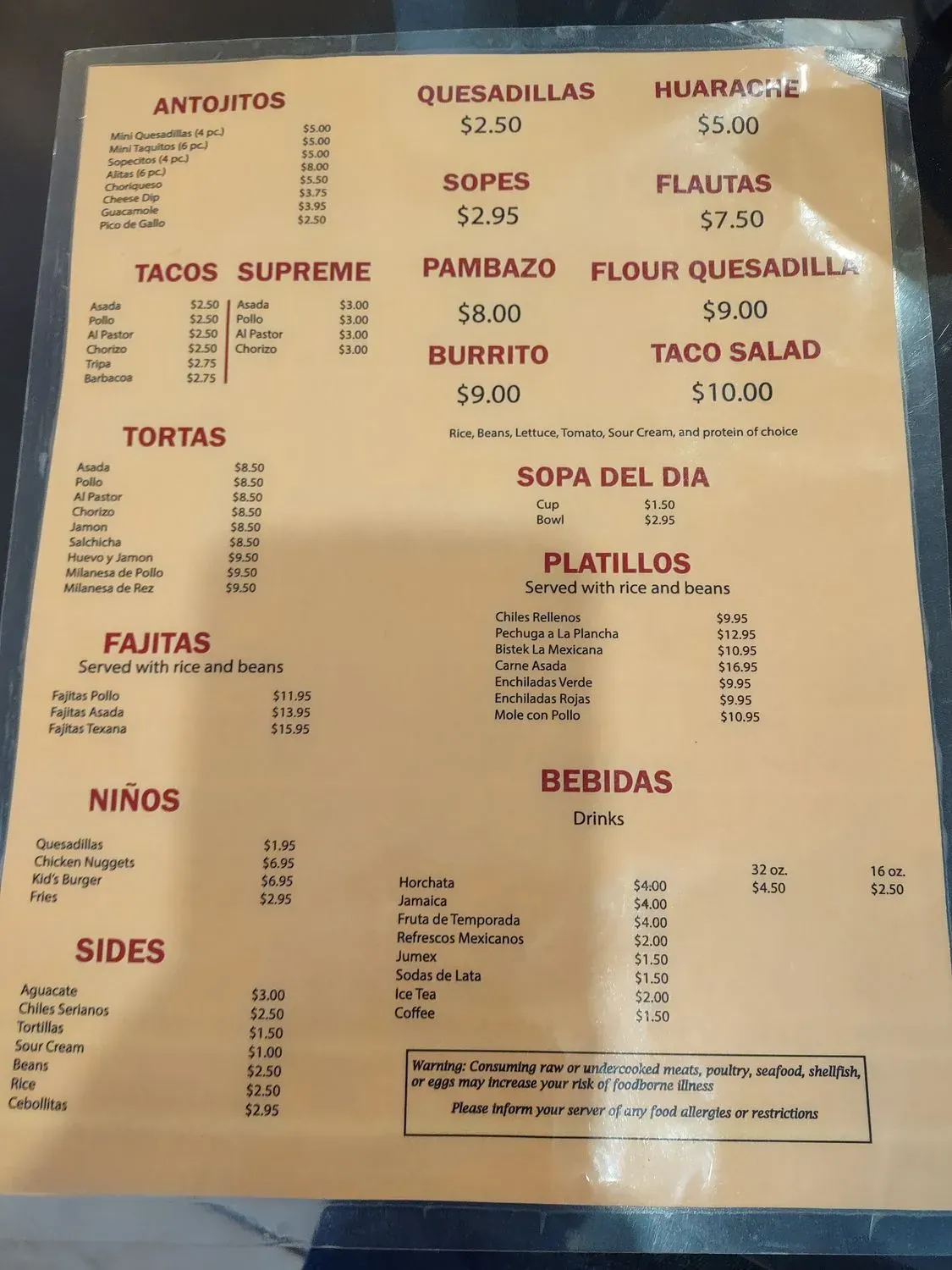 Menu 6