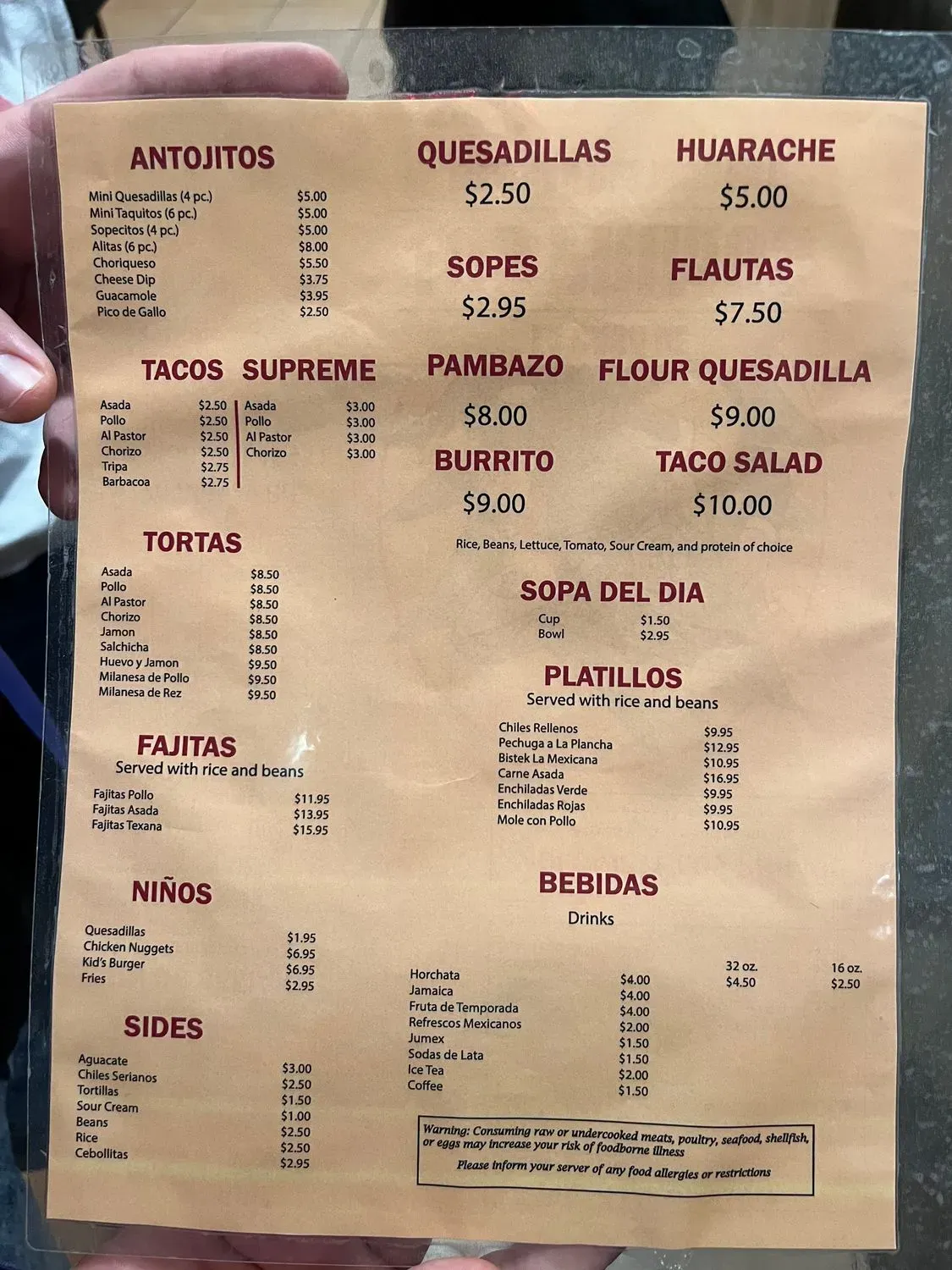 Menu 5