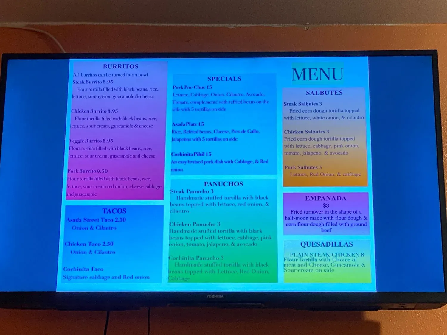 Menu 2