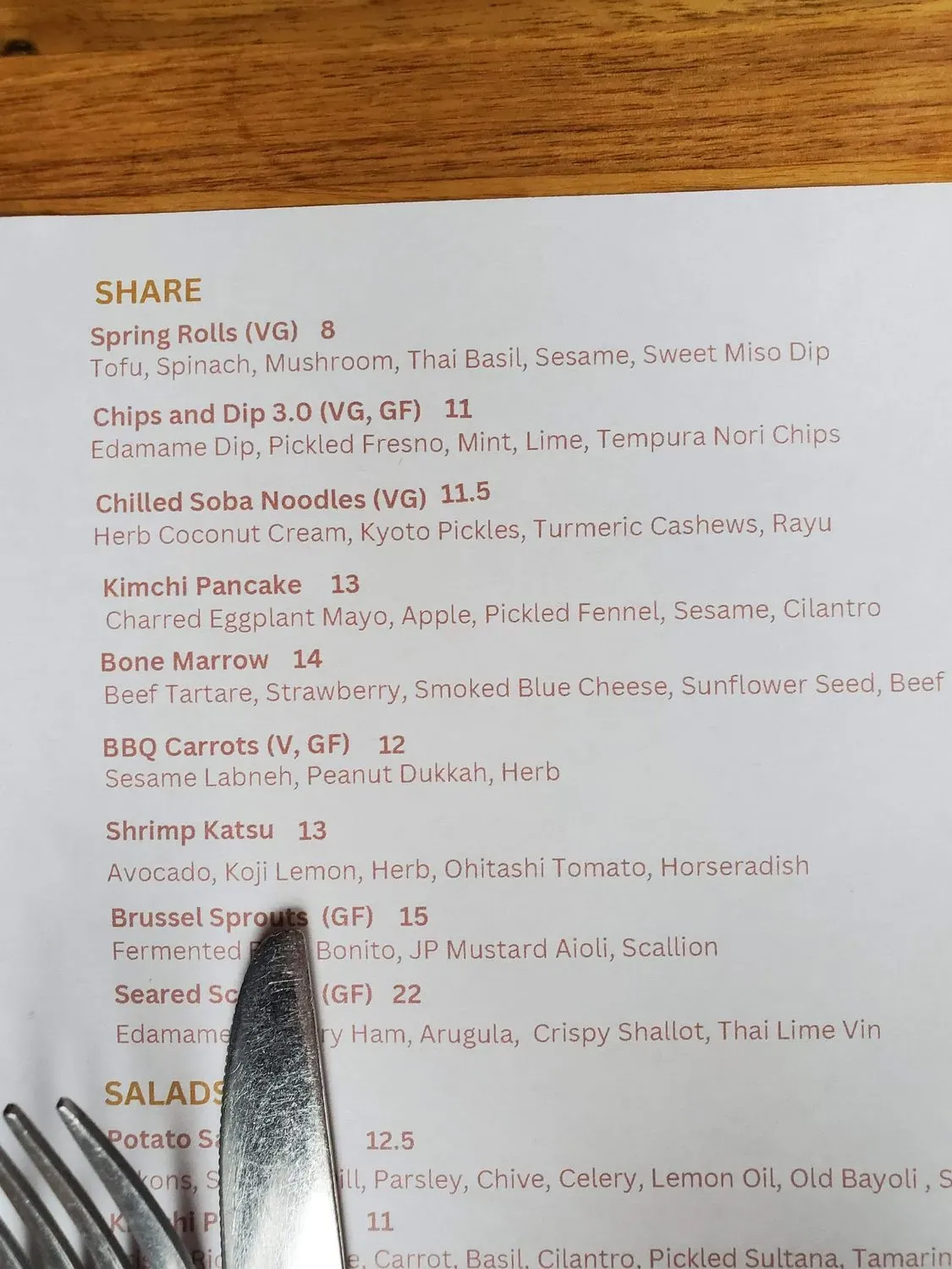 Menu 5