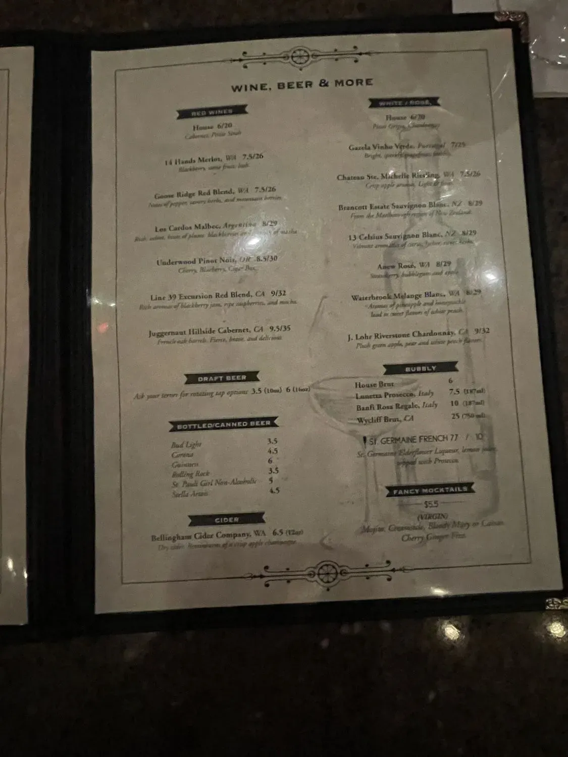 Menu 5