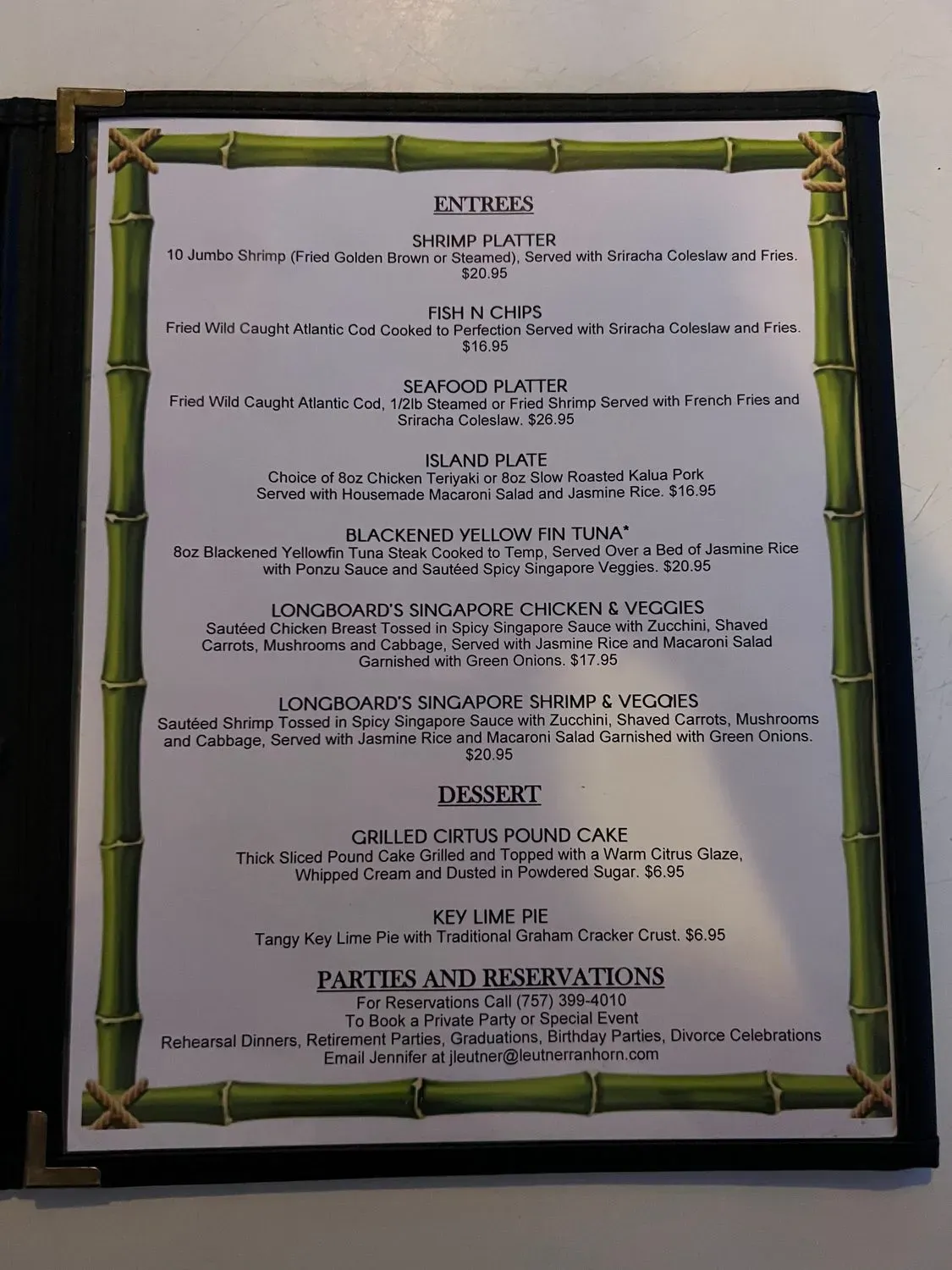 Menu 6