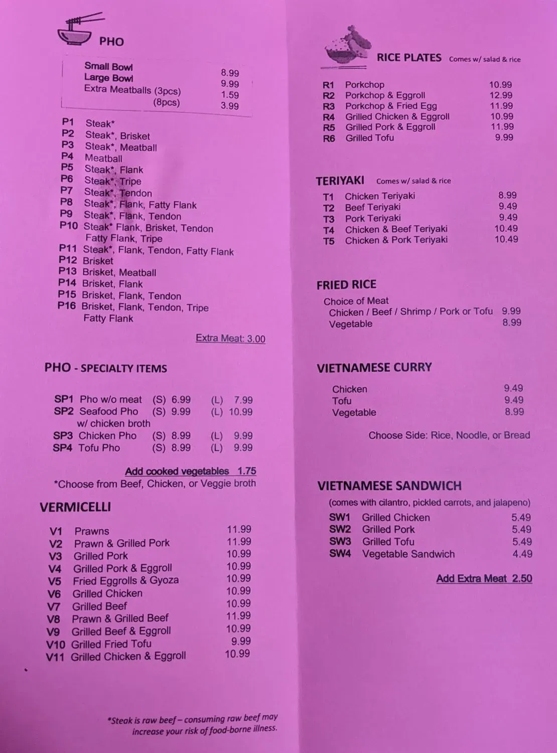 Menu 2