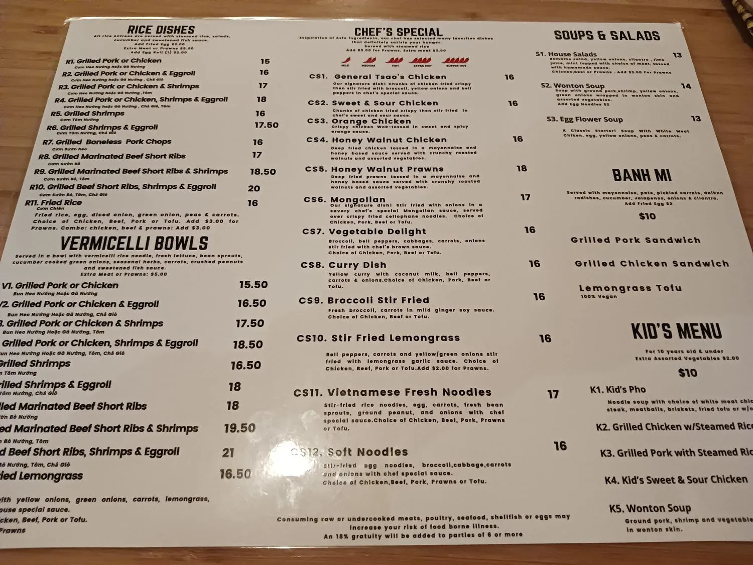 Menu 6