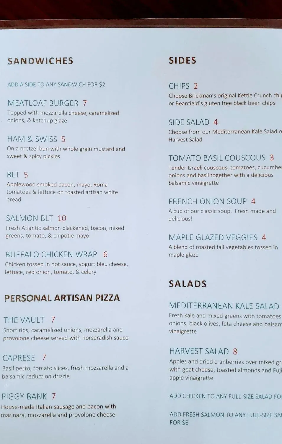 Menu 4