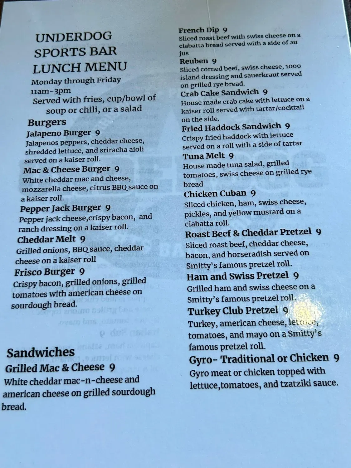 Menu 2