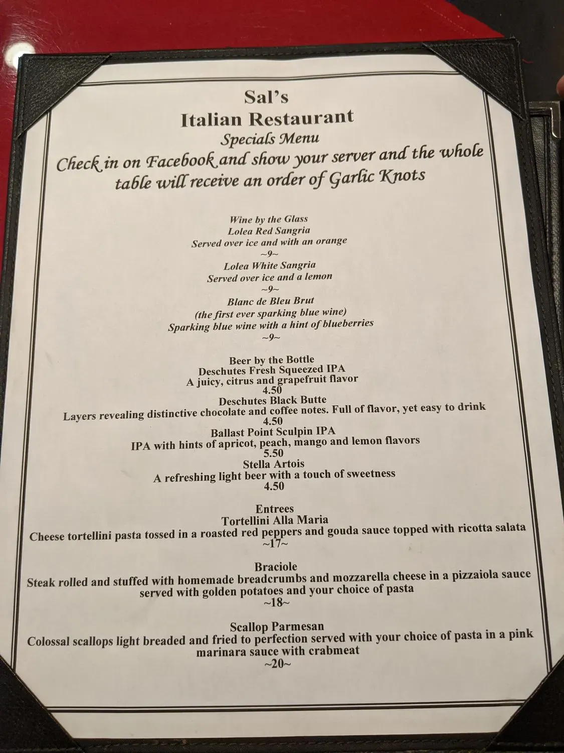 Menu 1