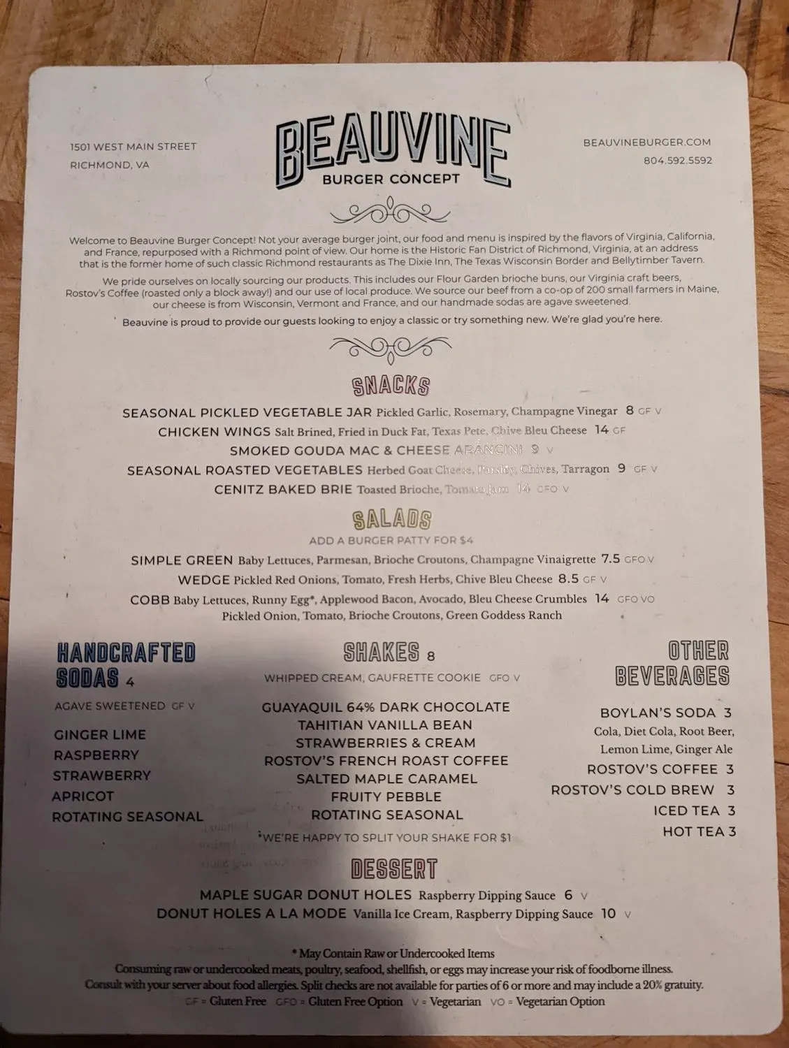 Menu 5