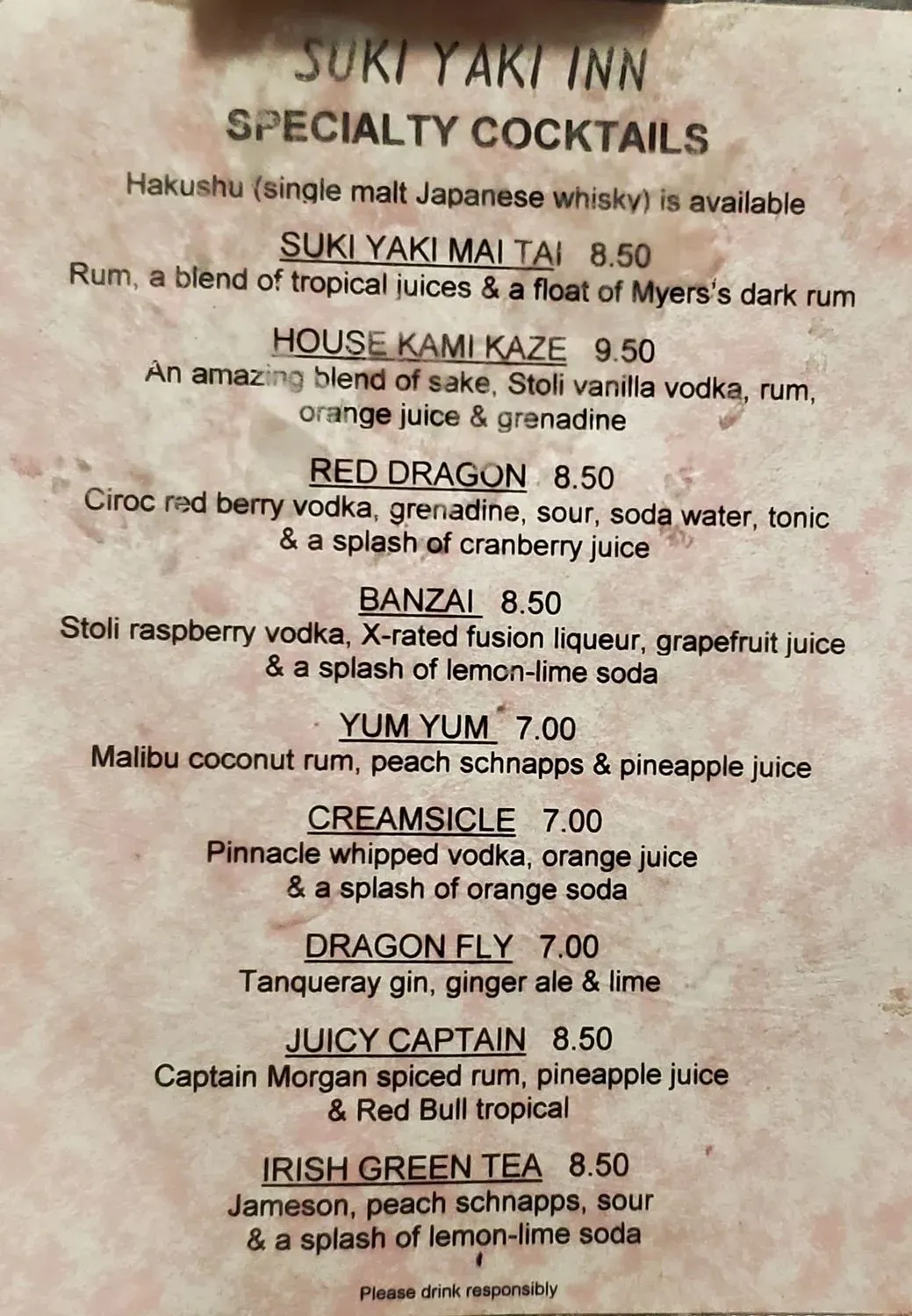 Menu 5