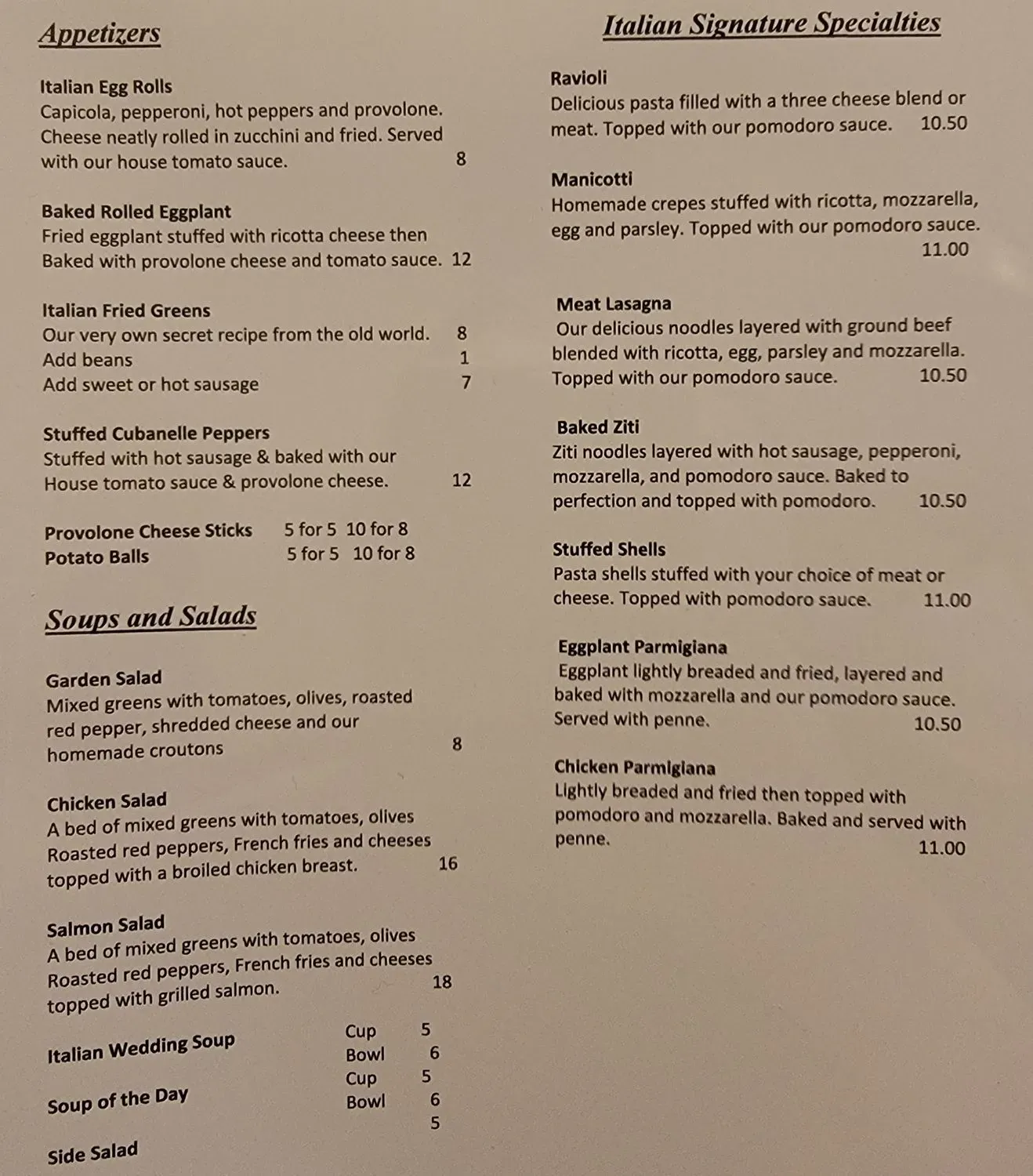 Menu 2