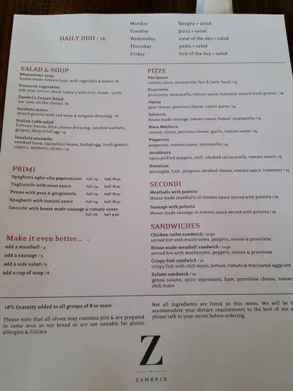 Menu 5