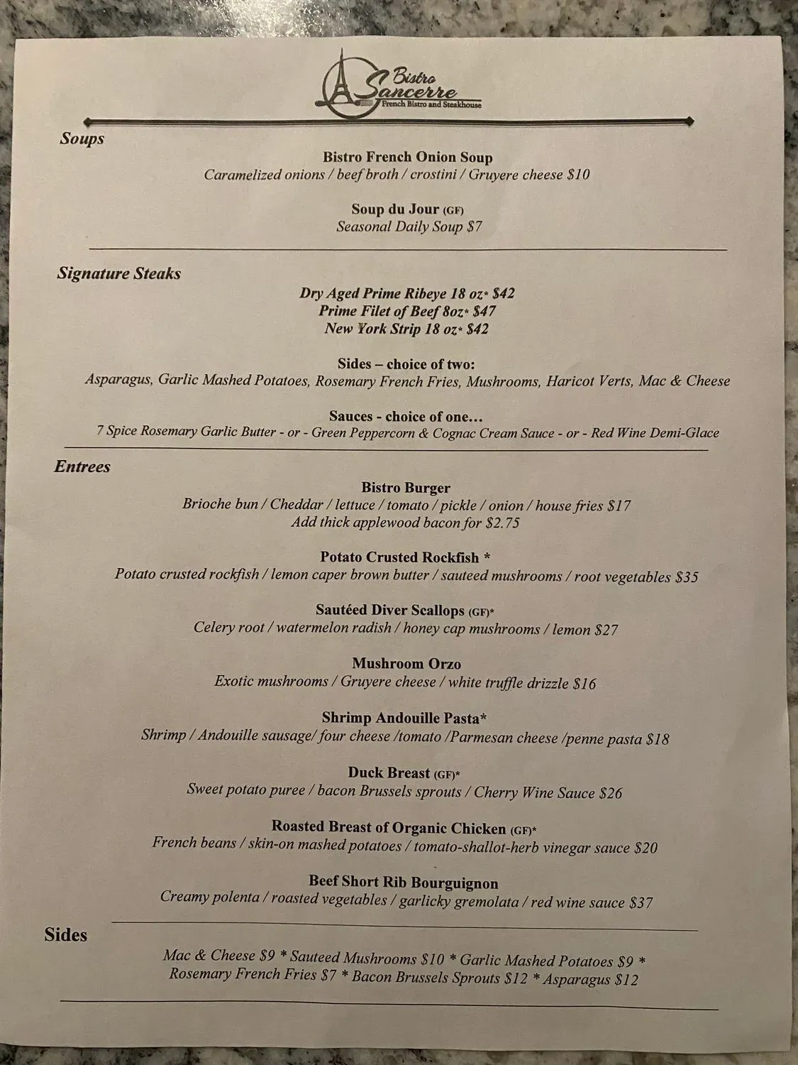 Menu 1