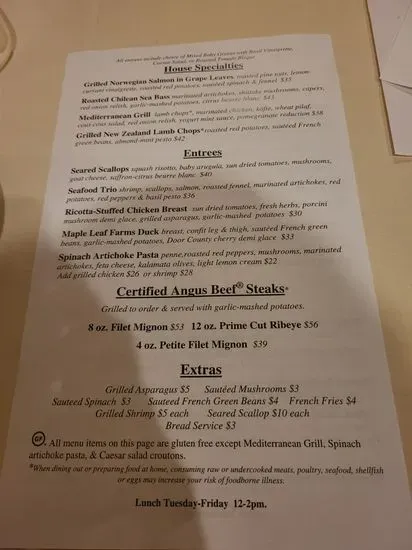 Menu 1