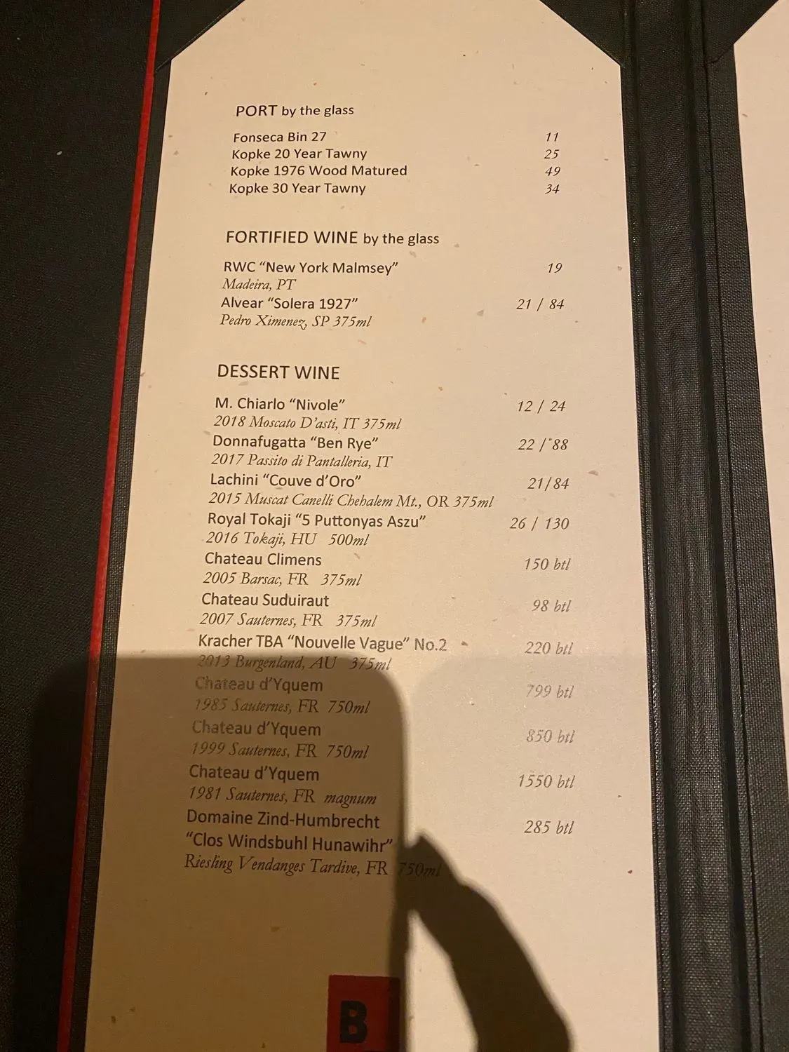 Menu 6