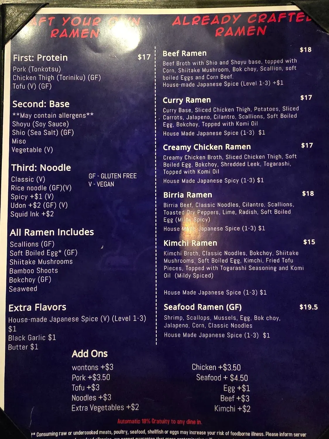 Menu 2