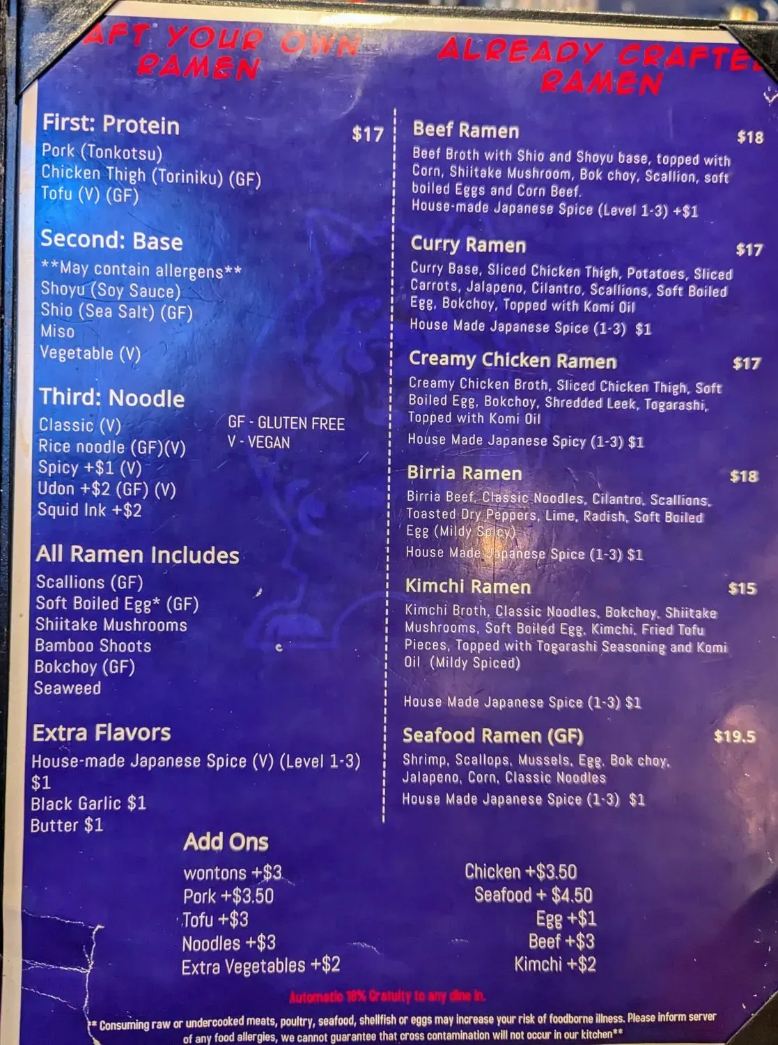 Menu 6