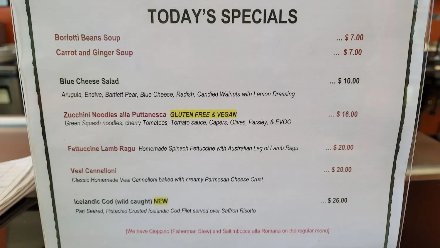 Menu 1