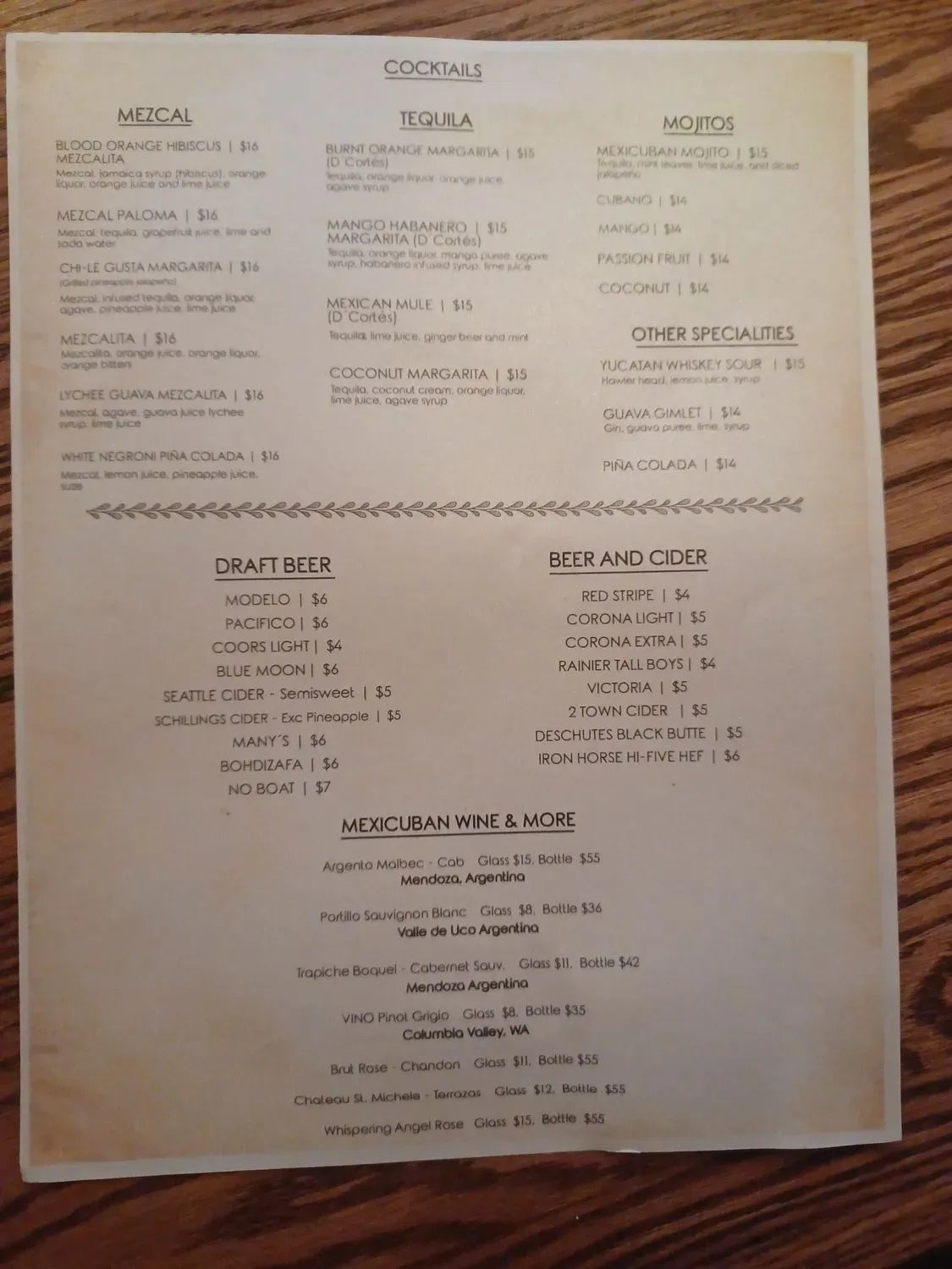 Menu 6