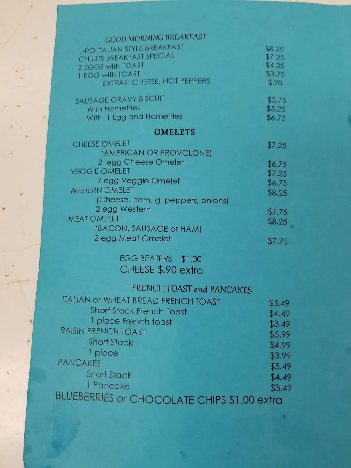 Menu 5