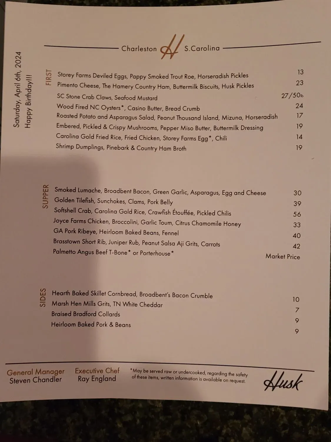 Menu 6