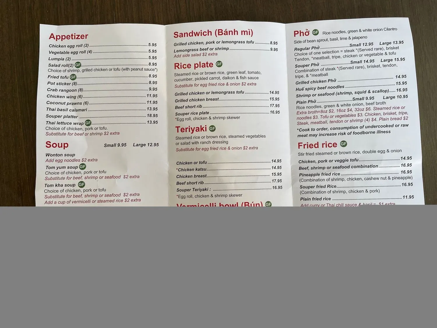 Menu 1