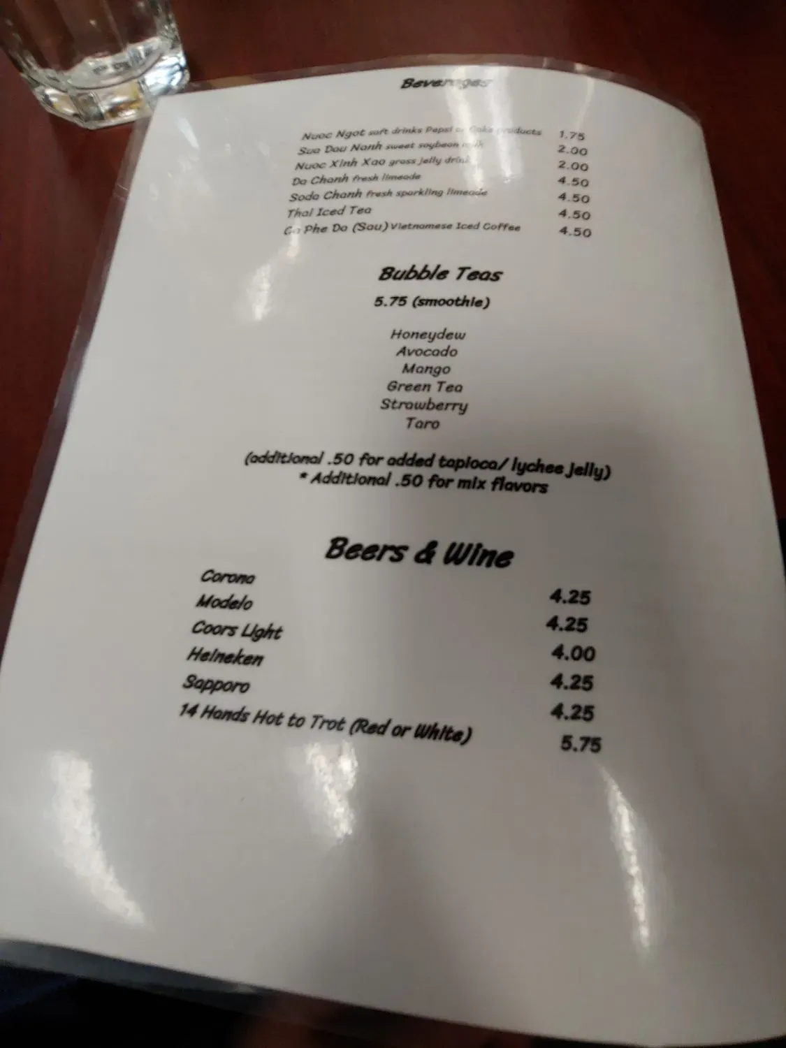 Menu 5