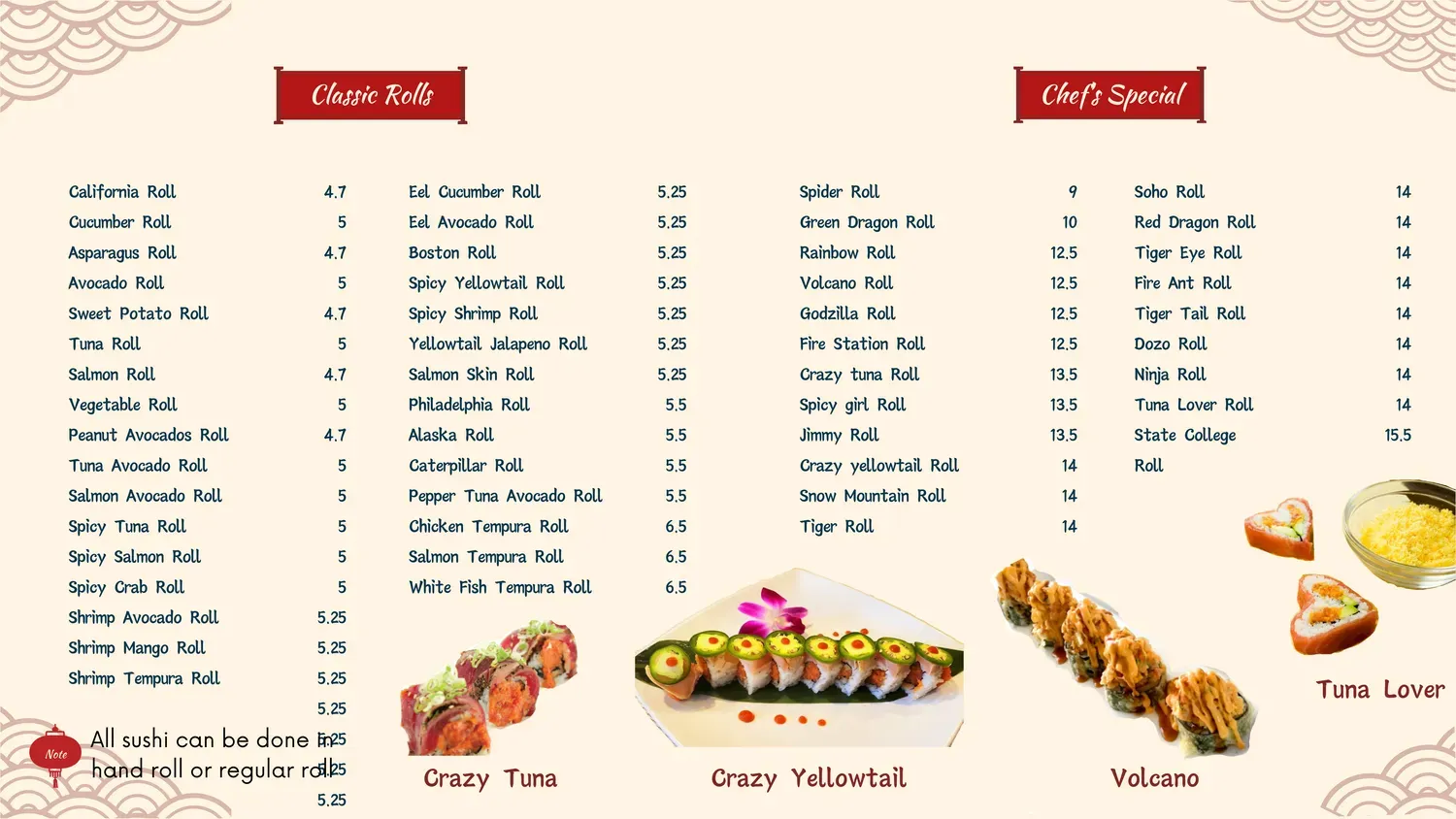 Menu 2