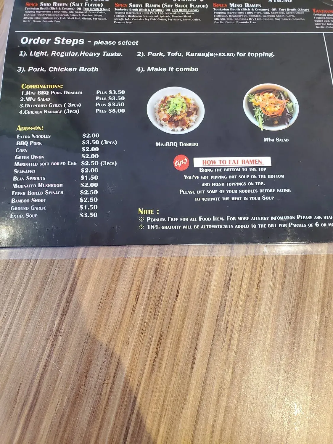 Menu 3