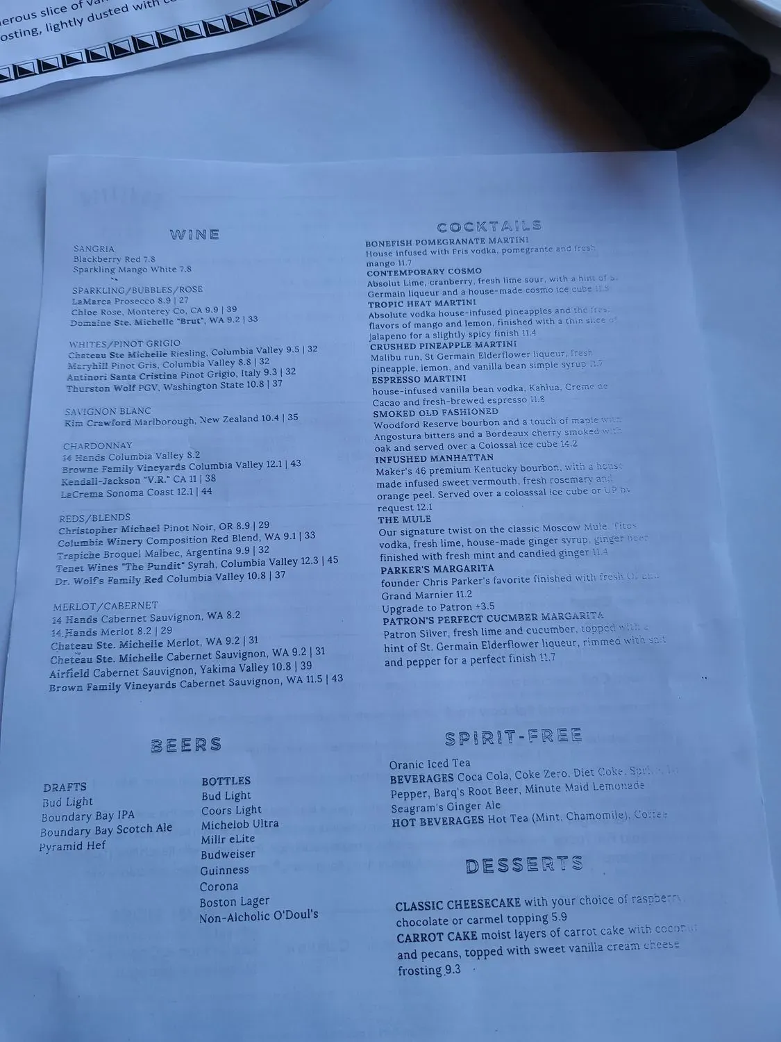 Menu 6