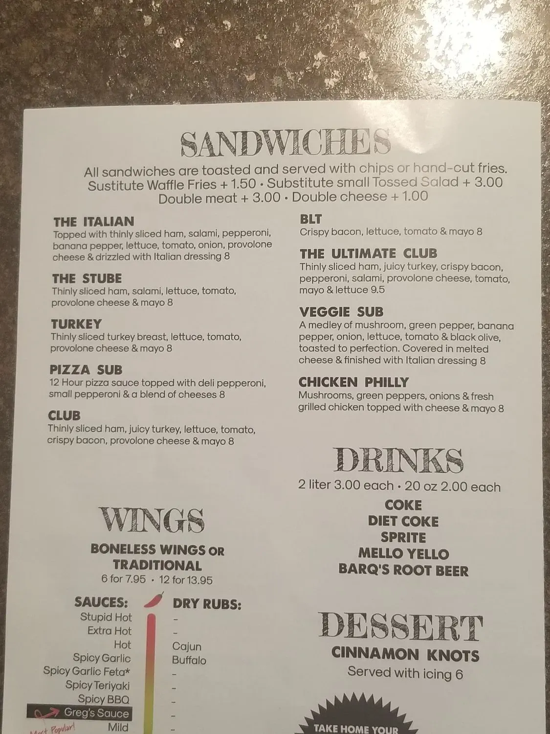 Menu 6