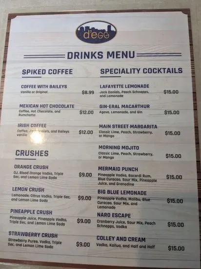 Menu 2