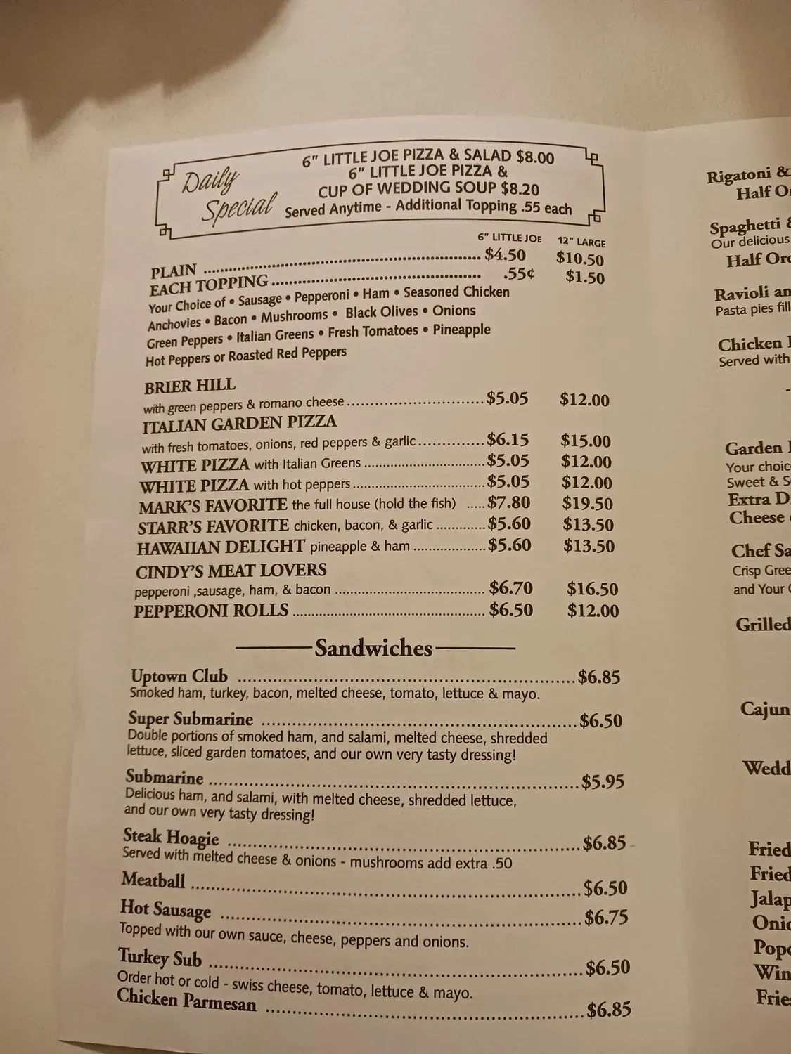 Menu 6