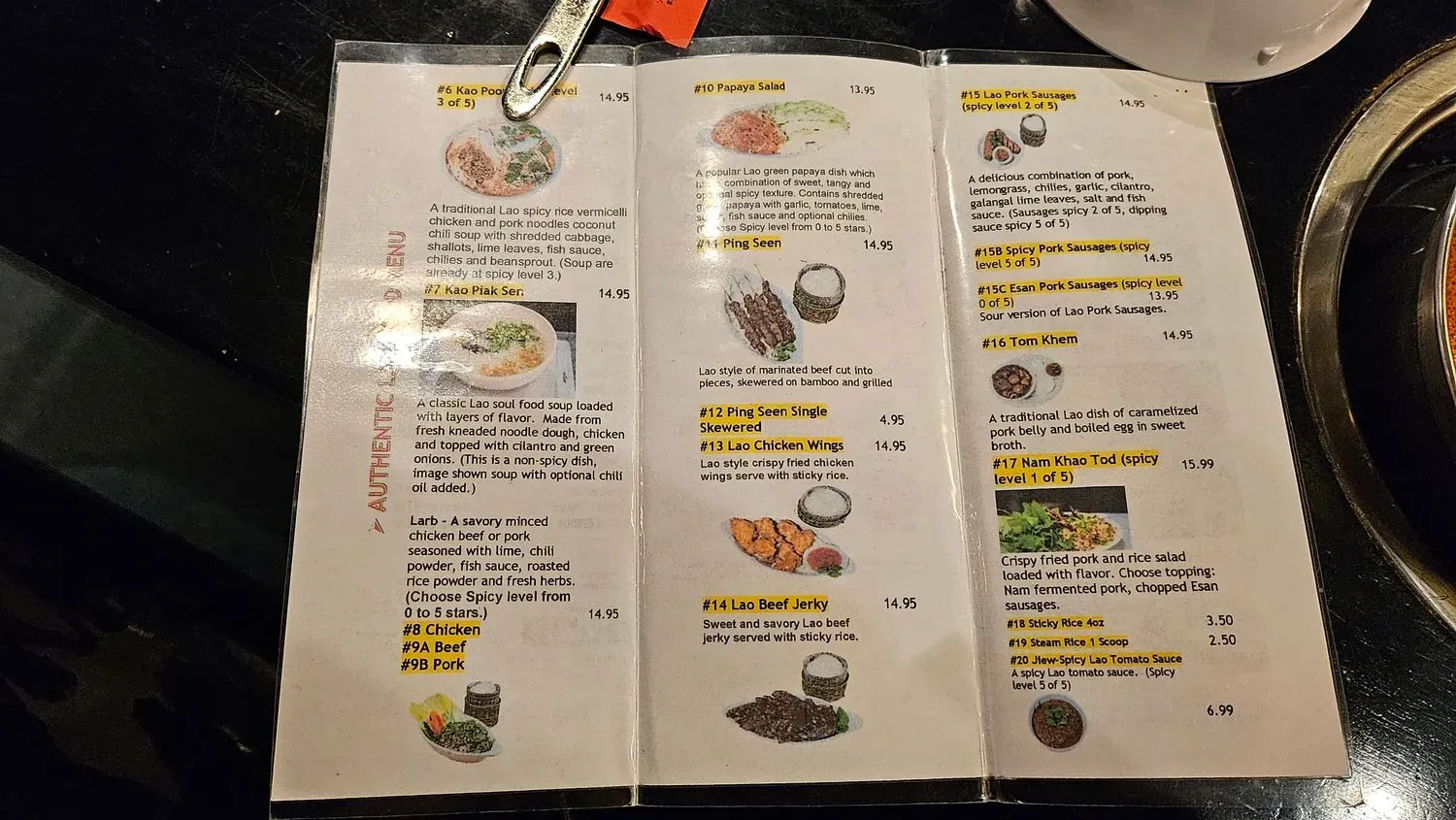 Menu 5