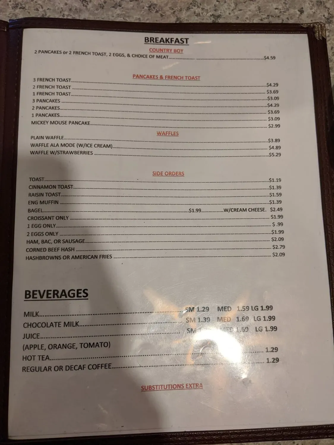 Menu 5