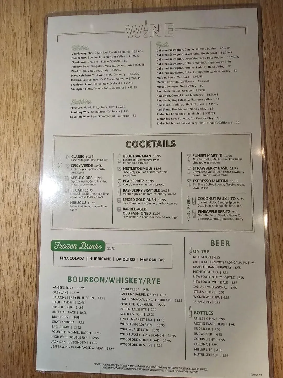 Menu 5