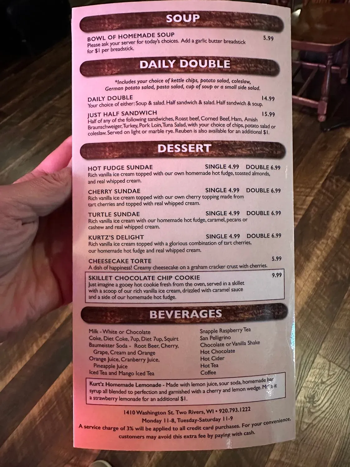 Menu 5