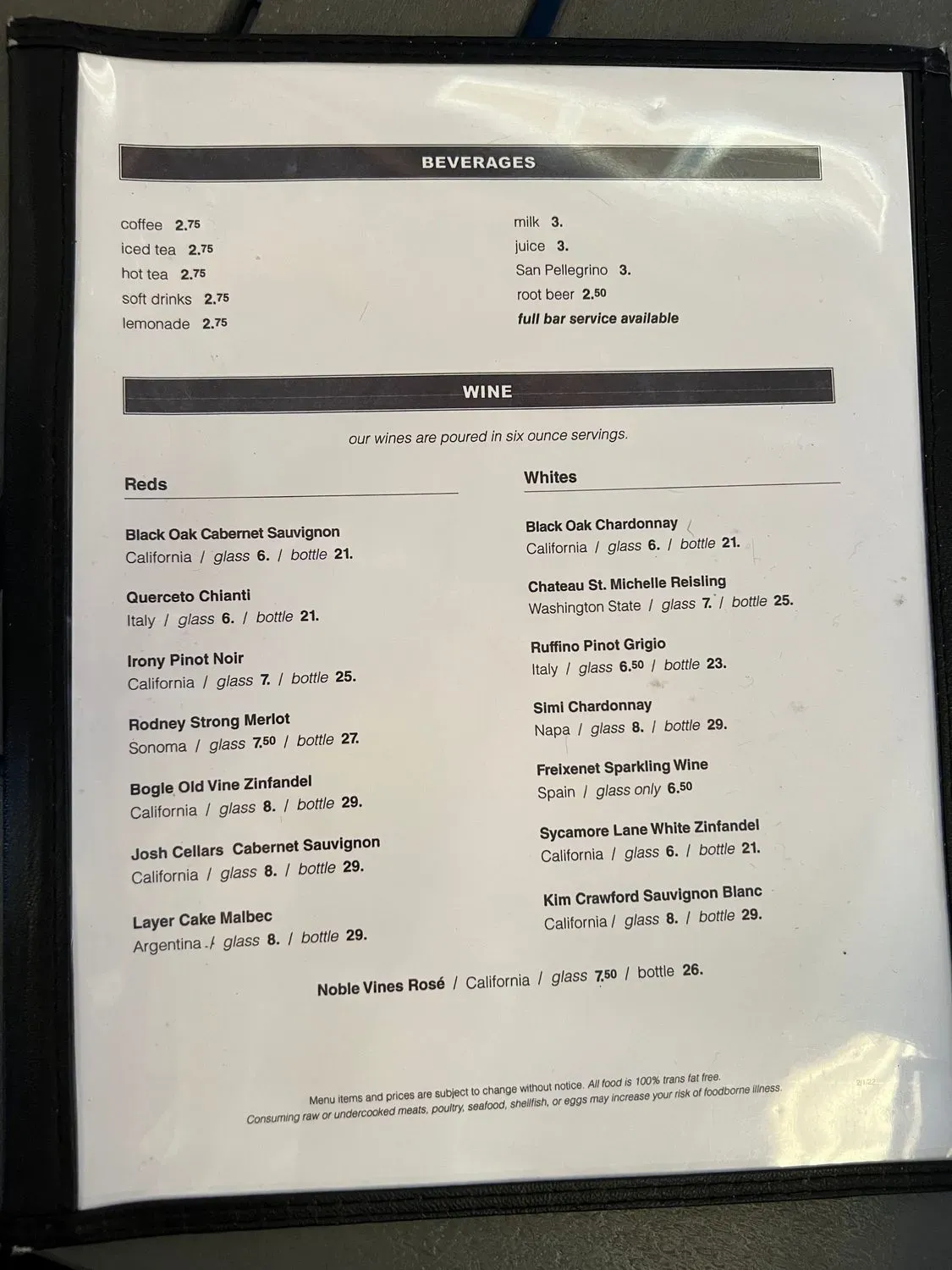 Menu 1