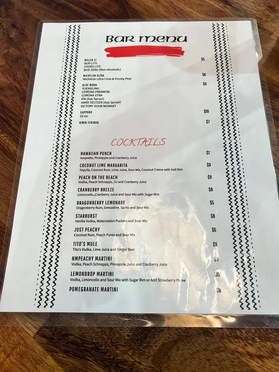 Menu 6