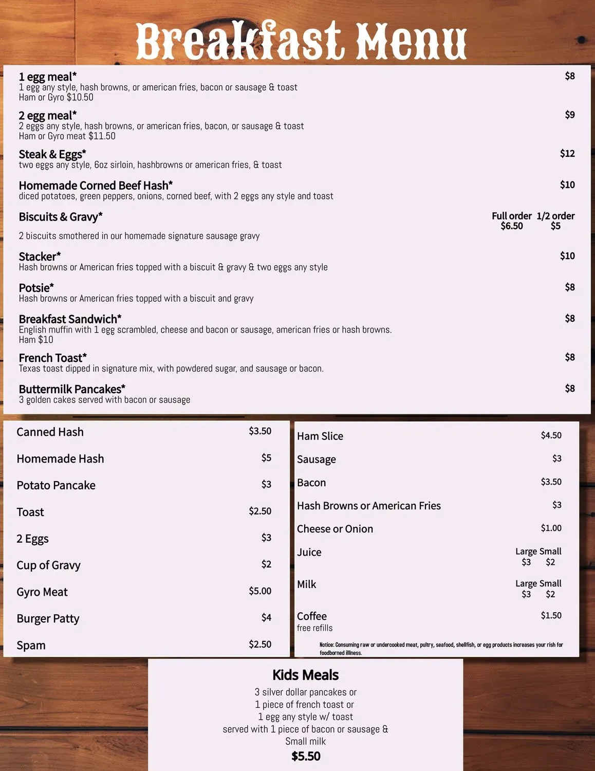 Menu 4