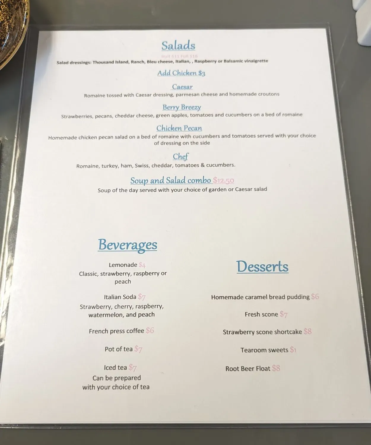 Menu 6