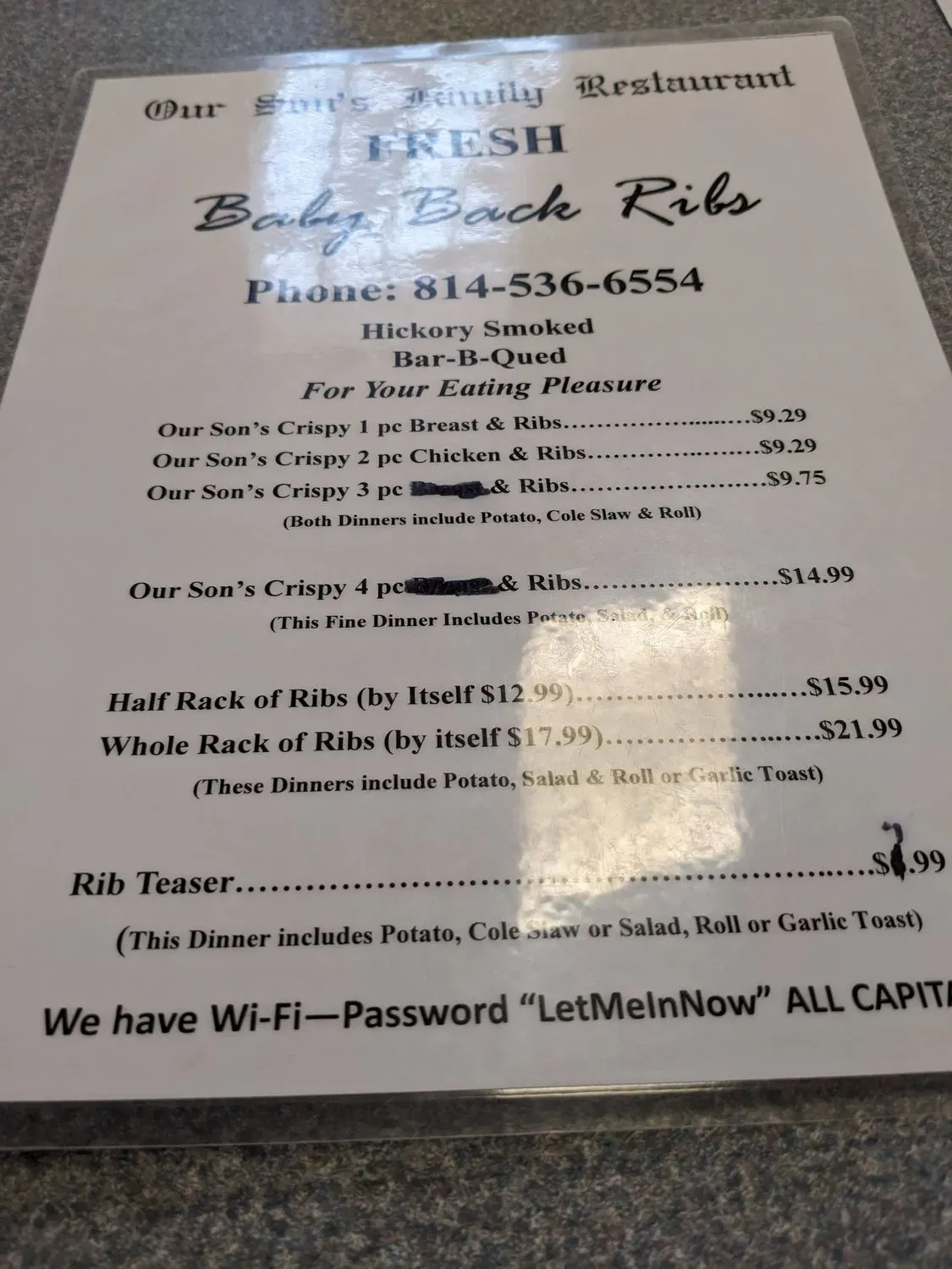 Menu 1