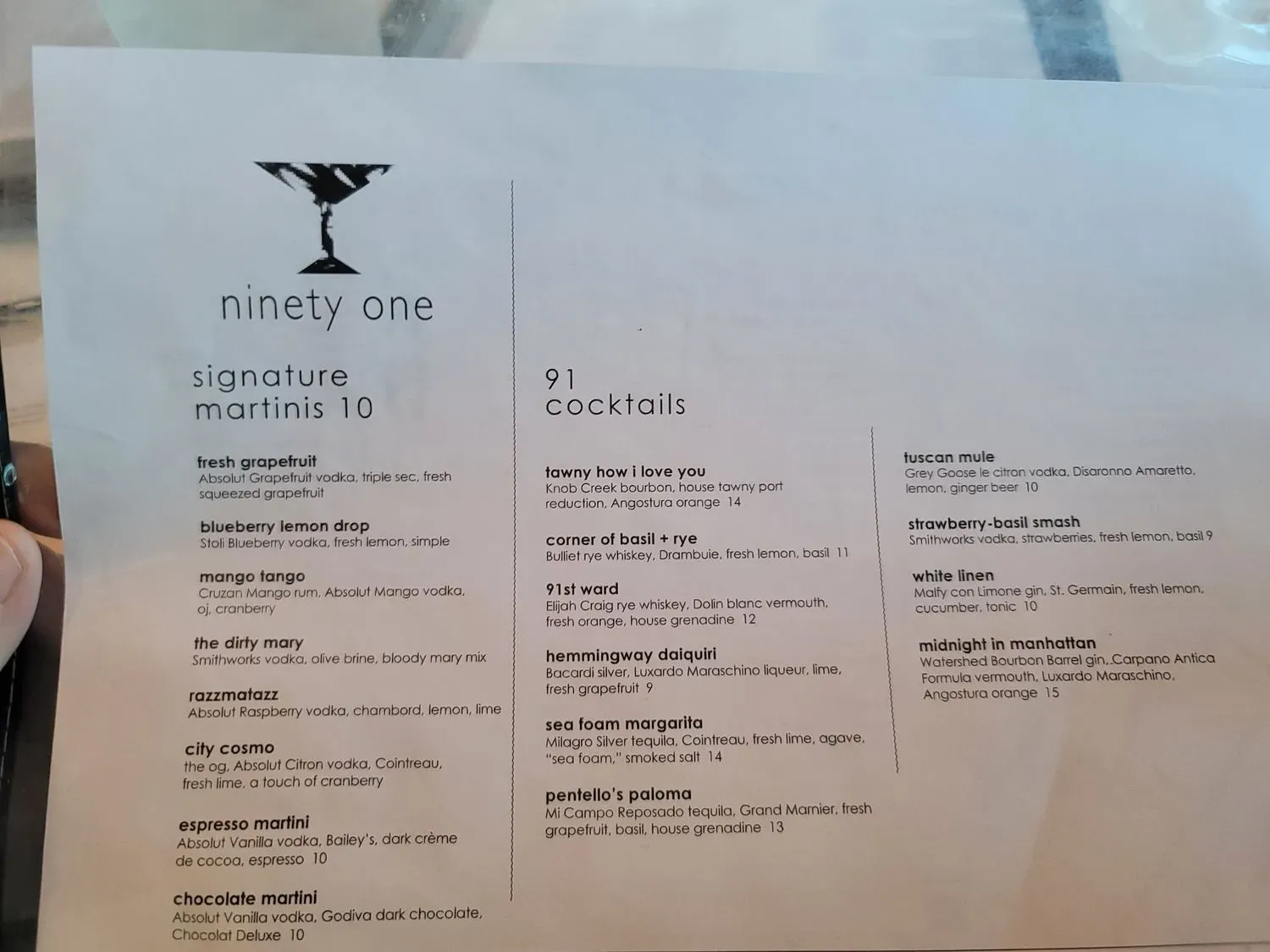 Menu 1