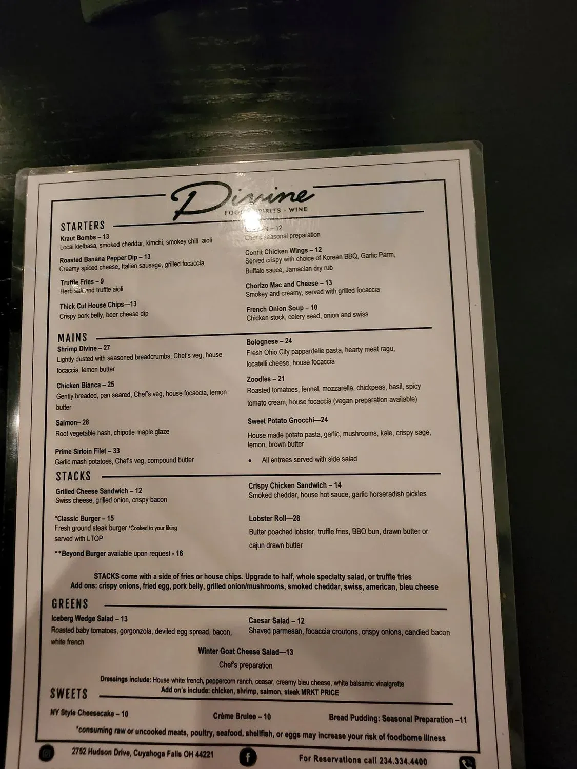 Menu 4