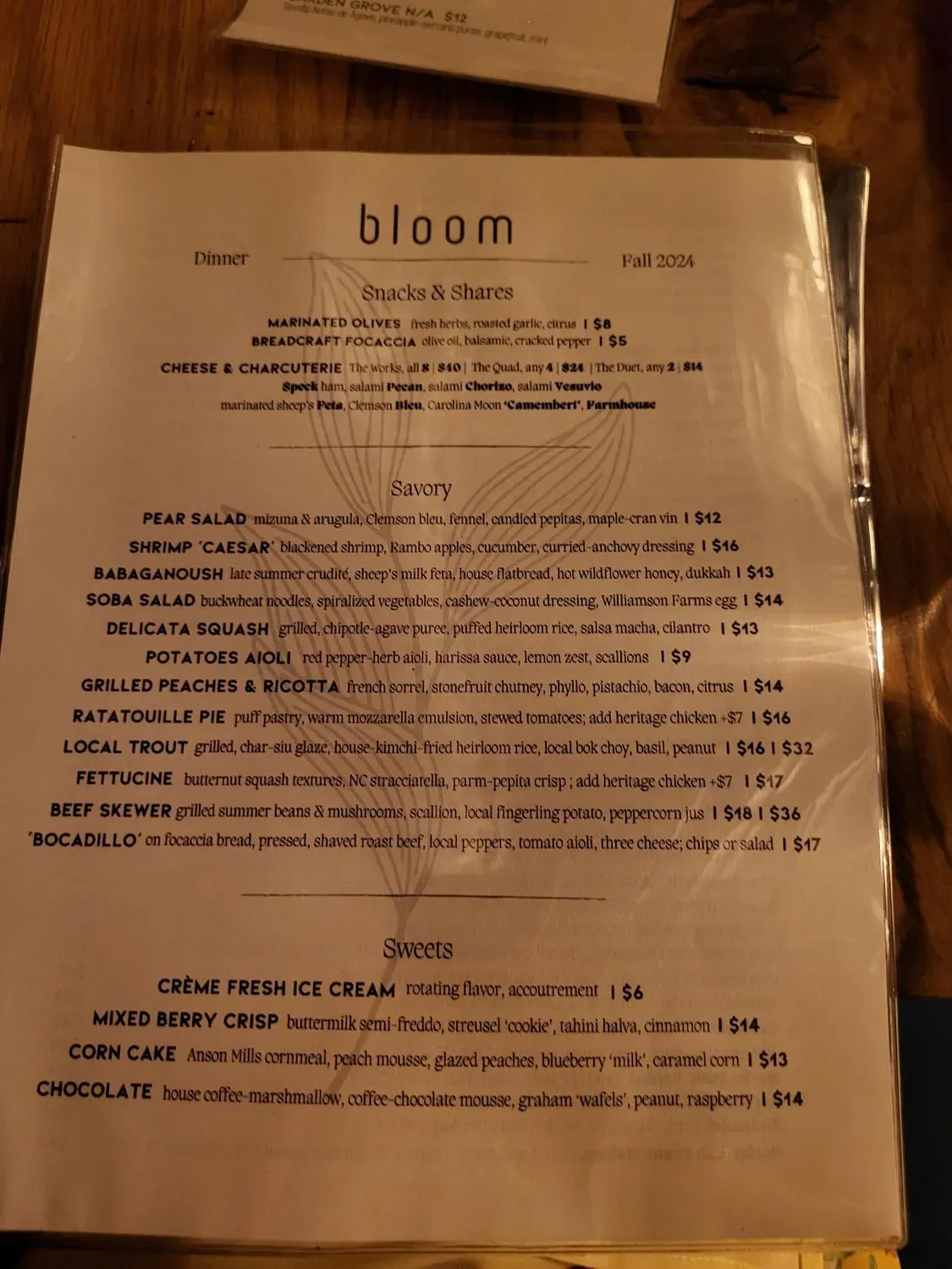 Menu 5