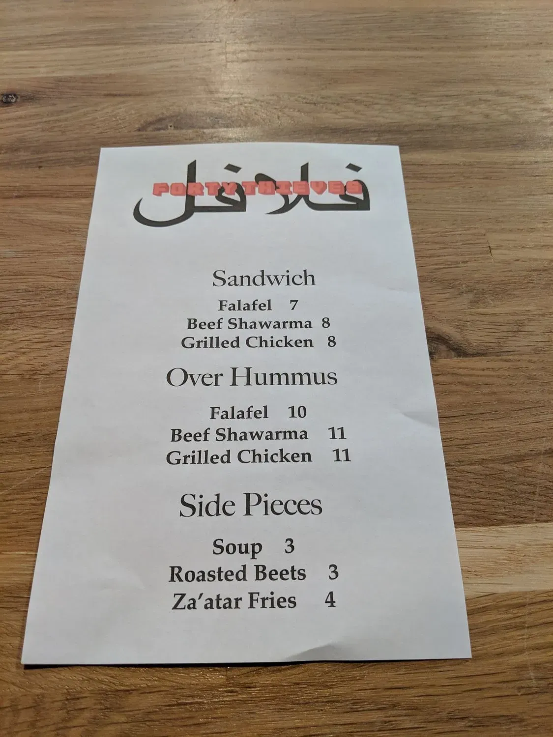 Menu 4