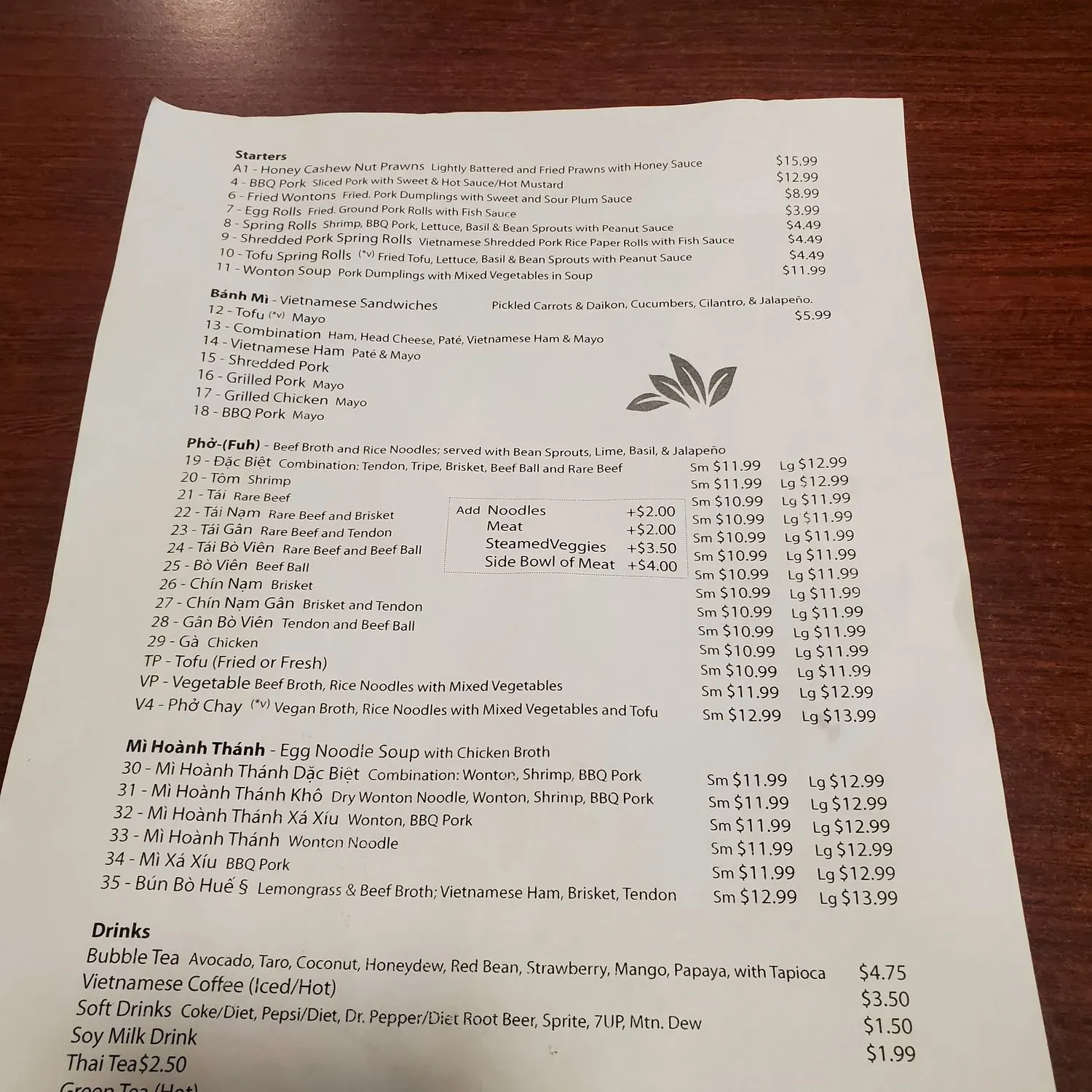 Menu 5