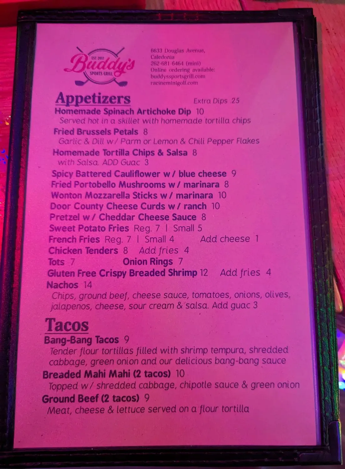 Menu 2