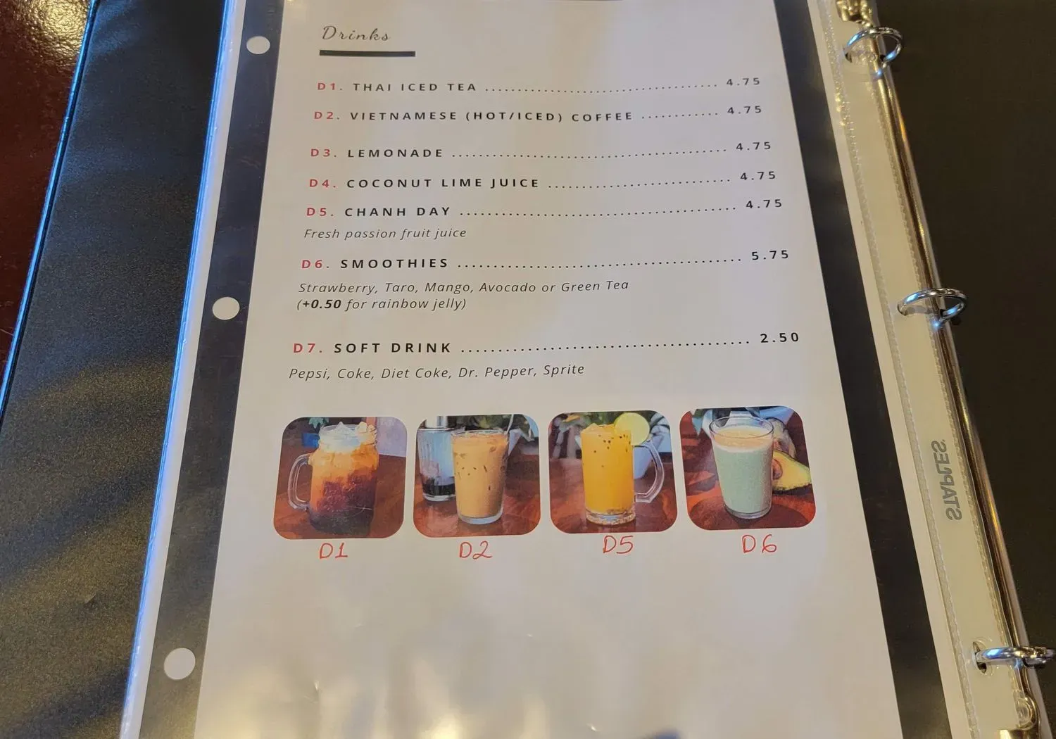 Menu 6