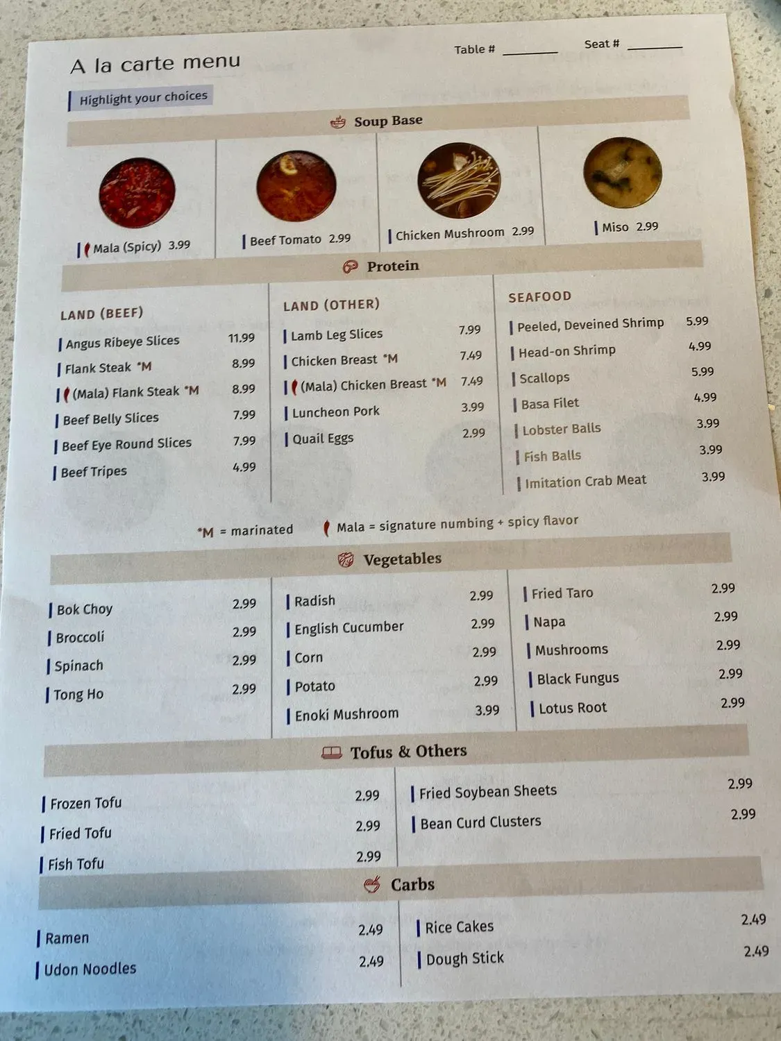 Menu 2